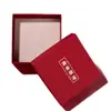 Caja de Regalo de Joyería Roja de Gama Alta, Caja para Pulsera y Regalos Coleccionables, Caja de Regalo para Joyería, Suministro Directo del Fabricante, Dropshipping Disponible