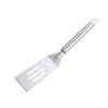 Mango de Tubo Redondo de Acero Inoxidable Pala para Pizza Cuchillo para Pastel Herramienta de Cocina para Hornear Artefacto Práctico Multifuncional para el Hogar