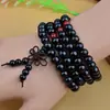 Atividades de presente do Taobao dão contas 108 pulseira de contas de sândalo vermelho imitação pulseira joia