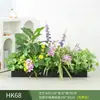 Paisagismo com Plantas Verdes Simulação Floreira Divisória de Piso Arte Floral de Chão Paisagem de Plantas Combinação de Floreira Flor Artificial em Vaso Bonsai Decoração
