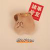 Desenho animado pelúcia kappibala top laranja capivara boneca diy broche alfinete chinelos meias acessórios
