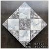 Azulejos de cristal para banheiro estilo europeu banhados a ouro 300x300 cozinha Porcelana K-gold Micro-pó Espessado Esmaltado Varanda Antiderrapante Azulejos de Piso