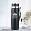 Taza Aislada de Acero Inoxidable Modelo Nuevo 316 Transfronteriza con Correa, Botella de Agua Deportiva Portátil para Coche de Gran Capacidad para Exteriores