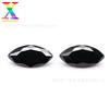 Piedra de circón desnudo de ojo de caballo negro de 1,5 x 3-7 x 14 mm, inventario 5A, venta al por mayor, gema artificial de circón Wuzhou