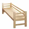Cama modular al por mayor, cama infantil de madera maciza con barandillas extragrandes, cama individual con estructura de madera de pino, personalizable para camas extragrandes y extralargas