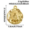 Pulseira Pingente Colar Brincos de Aço Inoxidável Ouro 18K Cruz Coração Cabeça de Buda Elefante Acessórios de Joias DIY em Estoque