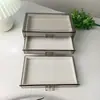 Caja de Almacenamiento de Joyería de Acrílico Transparente Gris Tipo Cajón a Prueba de Polvo para Anillos, Pendientes, Collares, Pulseras - Caja Multifuncional de Terciopelo