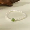 Pulsera de Perlas Naturales, Pulsera de Jade Hetian, Nuevo Estilo Chino de Lujo Ligero, Suministro de Fabricante de Alta Gama, Transmisión en Vivo, Al Por Mayor en Stock