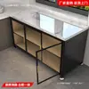 Gabinete de cocina extra grueso, gabinete de comedor de losa de roca, gabinete de almacenamiento de pie con puertas, gabinete de almacenamiento de vajilla multifuncional móvil