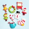 Mini Acessórios de Resina de Natal Pequenos diy Nail Art Capa de Celular Acessórios de Brinco Novo Papai Noel
