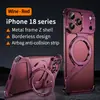 Funda para Teléfono Móvil Apple 18Promax Soporte en Forma de Z Succión Magnética Magsafe Funda Protectora Metálica Iphone1716