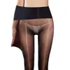 Calcetines Prism Aurora 1200 Agujas Alta Cuenta Alta Densidad 360 Sin Costuras Seda Medias Sin Costuras Tallas Grandes para Mujer Azufre Luz Prisma Super Brillante