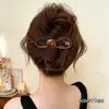 Presilha de Garra de Abalone Exquisita de Alta Qualidade para Mulheres, Grampo para Parte de Trás da Cabeça com Parte de Trás Plana, Confortável de Usar, Presilha para Cabelo Liso, Acessório de Cabelo Versátil