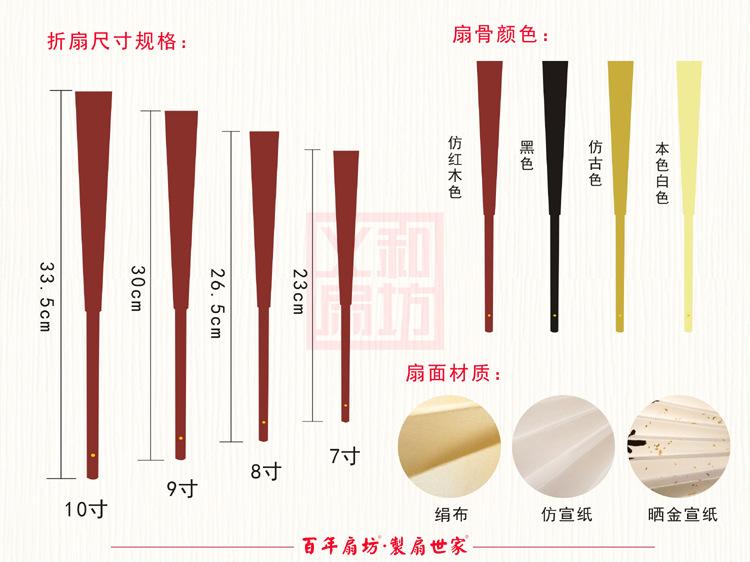 2021扇骨规格介绍