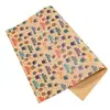 Buquê de flores de papel kraft retrô espessado transfronteiriço embalagem de flores frescas caixa de presente papel de embalagem para presente em estoque atacado