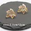 Galvanizado oro real 18K hoja vintage con anillo pendientes diy accesorios de joyería semiacabados