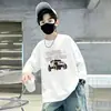 Camiseta de manga larga para niño, camiseta básica de algodón puro para niño, estilo primavera y otoño, nuevo modelo de otoño 2026, top casual para niños mayores