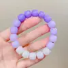 Plato flotante de flores degradadas tocando raíz enredada pulsera de jade blanco suave imitación Bodhi cuentas de Buda Wenwan enredadas suave traje para estudiantes hombres y mujeres