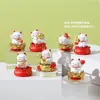 Adornos de Moda Estilo Chino, Caja Sorpresa Gato con Lazo, Figuras Dulces de Gato, Regalos de Cumpleaños para Niñas, Artesanía de Resina al por Mayor