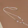 Corda Trançada Artesanal Misturada e Combinada, Design Claro e Simples, Cordão de Colar Trançado, Cordão com Pingente de Jade Hetian