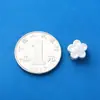 Nuevas Cuentas Espaciadoras de Flor de Durazno de Plata Pura S999 Cuentas de Plata con Forma de Flor Cuentas de Transferencia DIY Pulsera de Cristal Accesorios de Plata