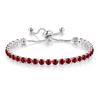 Pulseira de Tênis de Cristal Ajustável e Extensível Redonda de 4mm Quente Transfronteiriça com Zircônia Incrustada em Cobre para Mulheres Vendas Diretas de Fábrica Atacado