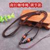 2 3mm ajustable Rojo Sur Colgante de collar DIY Cuerda para colgante Hombres y mujeres Tejido a mano Cuerda fuerte para colgar en el cuello Venta al por mayor
