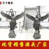 En stock Escultura de figura occidental de FRP Guirnalda de Ángel Europea Estatua de cobre de diosa Decoración de jardín villa hotel