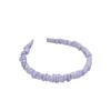 Primeiro Amor Branco e Roxo Uva Mais Fácil para Combinar Tiara Plissada de Cetim Temperamento Doce Presilha Saída Faixa de Cabelo Acessórios de Cabelo Acessórios de Cabeça Femininos