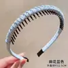 Faixa de Cabelo Antiderrapante com Dentes para Testa, Faixa de Cabelo Antiderrapante para Crianças, Faixa de Cabelo para Lavar o Rosto, Piranha, Acessório de Cabelo Novo Estilo