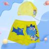 Bañador de dibujos animados para niños, tallas pequeñas y medianas, gorro de baño, bonito traje de baño de verano para piscina, playa, bóxer suave.