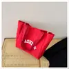 Bolsa de Tecido de Nylon de Grande Capacidade Estilo Coreano para Mulheres 2026 Nova Versátil Casual para Trabalho Bolsa de Ombro Bolsa de Mão Tote