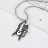 Joyas Lele Transfronterizo Acero Inoxidable Samurai Negro Gatito Colgante Lindo Dibujos Animados Cadena de Clavícula Gatito Regalo para Mujeres
