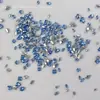 Rinestones para Decoración de Uñas Circón Azul Claro de Fondo Plano Tendencia Mini Circón Biselado Rinestones de Fondo Plano Accesorios de Strass Circón Marquise para Uñas