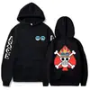 ONE PIECE ONE PIECE Monkey D. Sudadera con Capucha y Estampado Térmico 2D Divertida de Luffy Transfronteriza