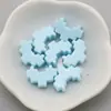 Acessórios DIY acrílico cor sólida moldura pixel coração furo reto coração oco corrente para celular contas