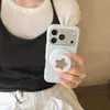 Funda Magnética Simple de Lunares Estilo Coreano Ins Adecuada para Funda de Teléfono Móvil Apple 17Promax Iphone16 Soporte de Estrella 15P