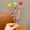 Llavero de Cuerda Trenzada Nudada con Cuentas Hecho a Mano Color Caramelo Coreano Lanyard Colgante de Bolso de Moda Creativo Lote