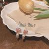 Aretes de Lazo de Perlas Estilo Ins para Mujer, Dulces Elegantes, Aretes Super de Hada y de Alta Gama, Aretes Versátiles Populares Estilo Coreano