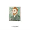 Explosiones transfronterizas Europa y Estados Unidos bajan el petróleo insignia de personaje de Van Gogh estilo pintura al óleo broche clásico arte de dibujos animados joyería al por mayor