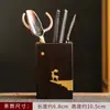 Accesorios para Juego de Té Juego de Seis Caballeros Tapete para Taza de Té de Cobre Puro Ceremonia del Té de Ébano 6 Caballeros Tubo de Té de Madera Maciza Cuchillo de Té de Alta Gama