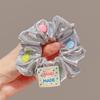 Scrunchie de Tela a Cuadros para Mujer, Liga para el Cabello Versátil Dulce y Fresca, Nuevo Accesorio para el Cabello de Personalidad Femenina