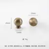 Manija de Puerta de Gabinete Estilo Antiguo Vintage Todo Cobre Estilo Americano Estilo Francés Silencioso Estilo Japonés Bola Antigua Manija de Latón para Armario