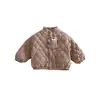 Ropa de Algodón de Osito Lindo para Bebé Niños Dibujos Animados Terciopelo Piel de Melocotón Acolchada Ropa de Algodón con Más Terciopelo Chaqueta de Invierno para Niños zdw6704