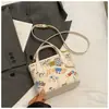 Bolso Lindo de Dibujos Animados Graffiti para Mujer 2025 Nuevo Bolso Cubo de Aspecto Elegante Bolso Cruzado Casual de Hombro de Moda