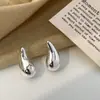 Brincos Europeus e Americanos Exquisitos, Simples, Modernos, Versáteis, Brilhantes em Forma de Gota d'Água, Estilo Simples e Único para o Dia a Dia, Brincos de Design de Nicho para Mulheres
