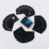 Baralho de Cartas Impermeável de Plástico PVC para Festas em Casa, Cartas de Jogar Resistentes ao Desgaste Que Podem Ser Submersas em Água e Cartas de Jogar Duráveis Pretas e Azuis