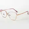 Gafas cuadradas de moda y sencillas estilo europeo y americano, unisex, modernas, elegantes, con filtro de luz azul, de metal, versátiles, para celebridades de internet, lisas