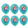 Set de Globos Temáticos de Cumpleaños de la Sirenita Ariel Suministros para Arreglos de Globos de Látex para Fiestas de Cumpleaños Infantiles