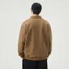 Sudadera retro americana de peso pesado 380g para hombre, polo casual de manga larga para otoño para hombre, nuevo top holgado para hombre 2026